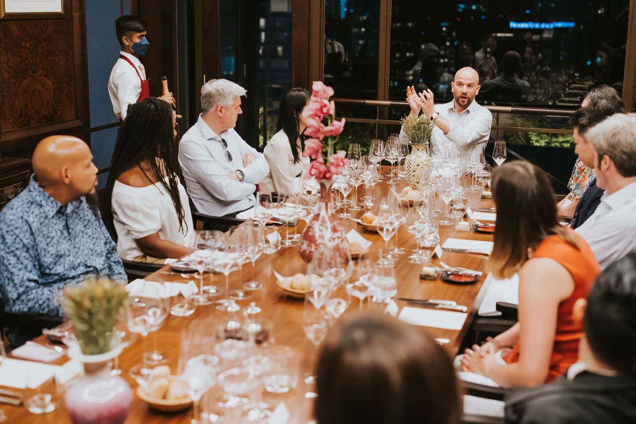 Private dinner with Master of Wine Richard Hemming at 67 Pall Mall, Singapore