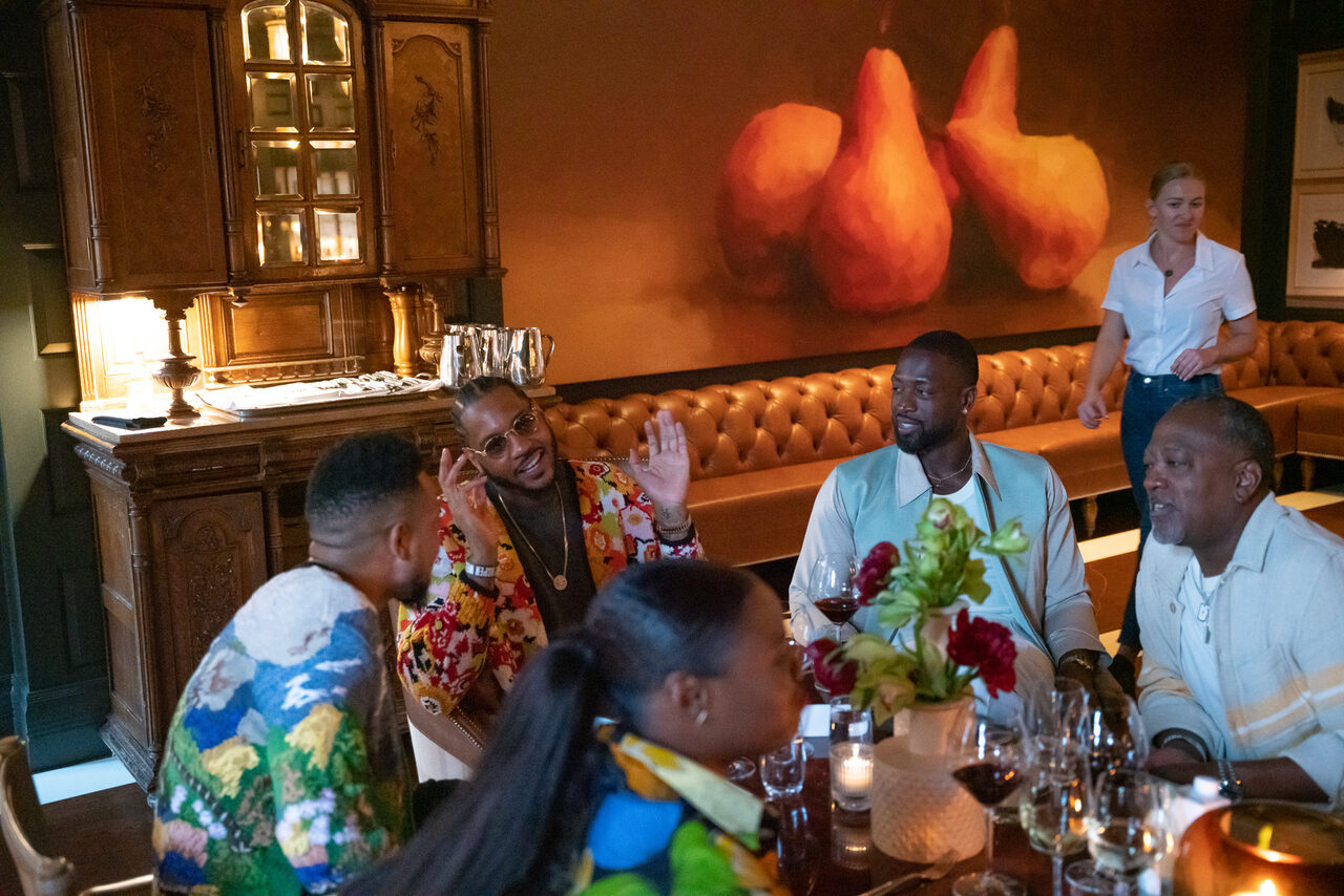 The Seventh Estate Dinner with Carmelo Anthony and Dwyane Wade at Aspen Food & Wine Festival
